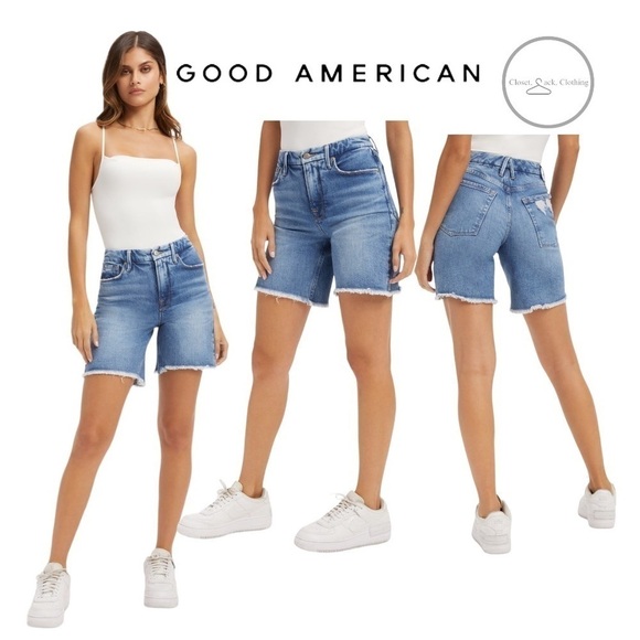 GOOD American Good Icon Plus Size Short Size 15 - Picture 1 of 14